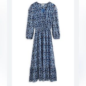 Nine Britton Ginger Maxi Dress Blue/White/Black Abstract Print